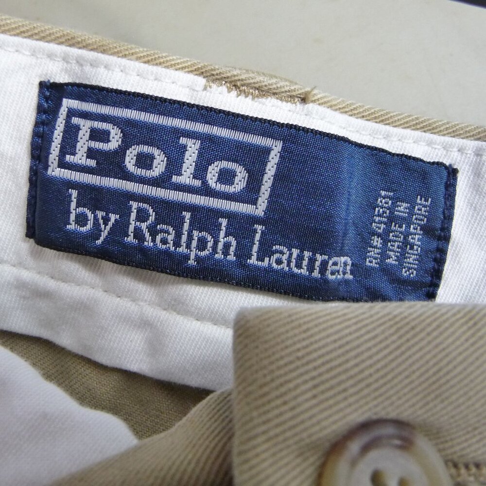 POLO RALPH LAUREN SIZE 35 WAIST CHINOS KHAKIS - Picture 6 of 8